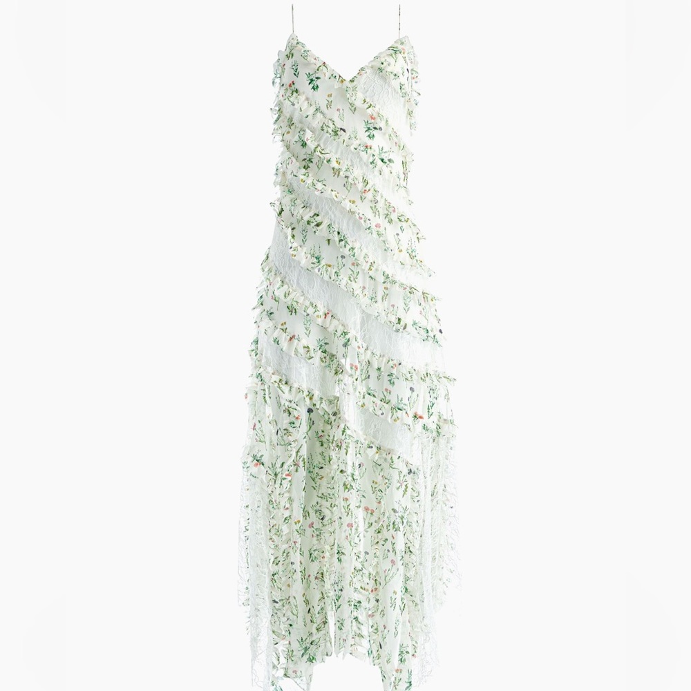 NWT ALICE + OLIVIA CHIFFON DRESS